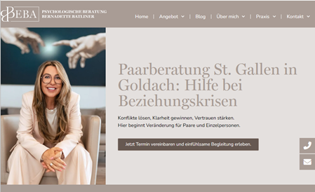 Screenshot Website Bernadette Batliner