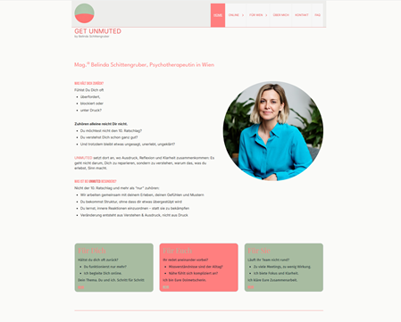 Screenshot Website get-unmuted.com
